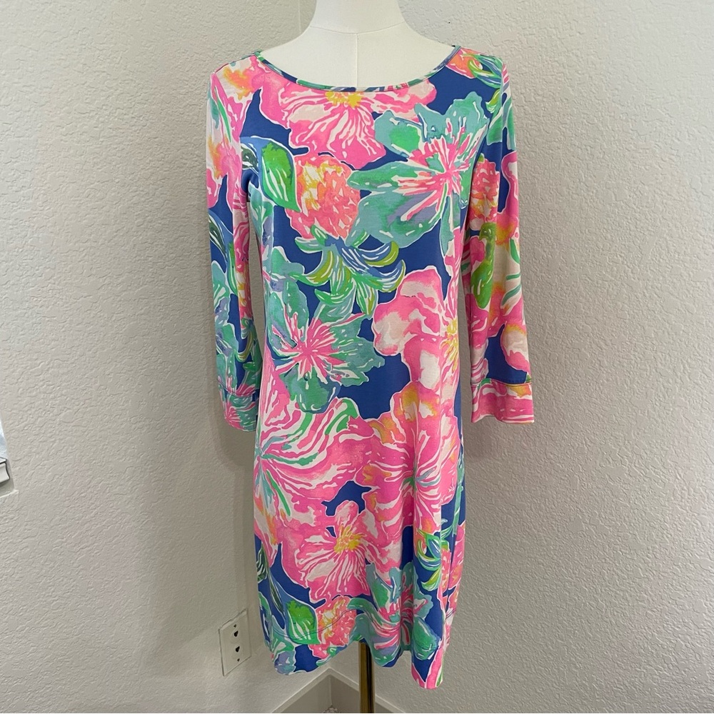 Lilly Pulitzer Colorful Floral Print Shift Dress